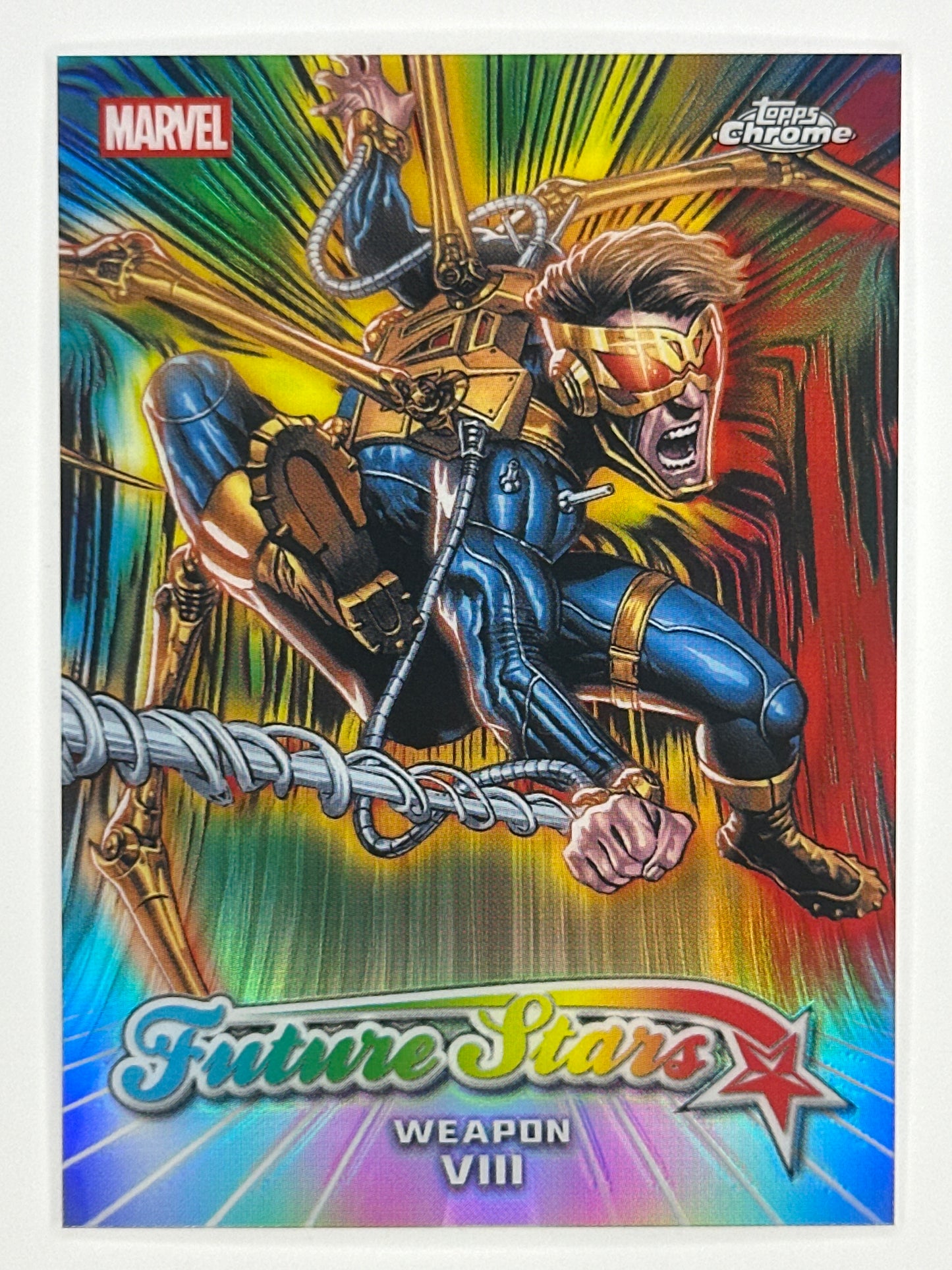 2026 Topps Marvel Chrome FS-16 Weapon VIII Future Stars Refractor Card