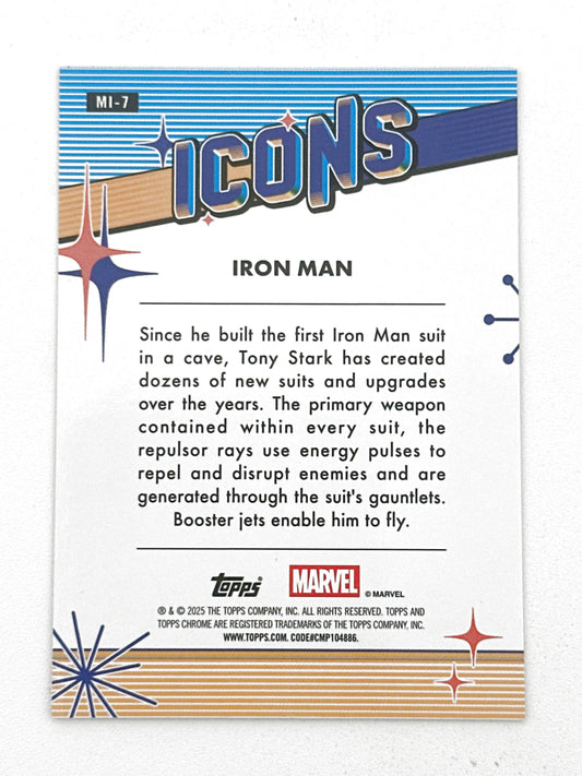 2025 Topps Marvel Chrome #000MI-7 Iron Man Icons