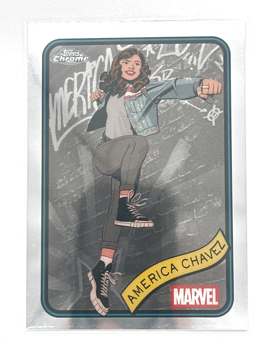 2025 Topps Marvel Chrome #153 America Chavez Base