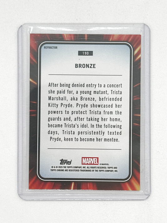 2025 Topps Marvel Chrome #190 Bronze Base Refractor
