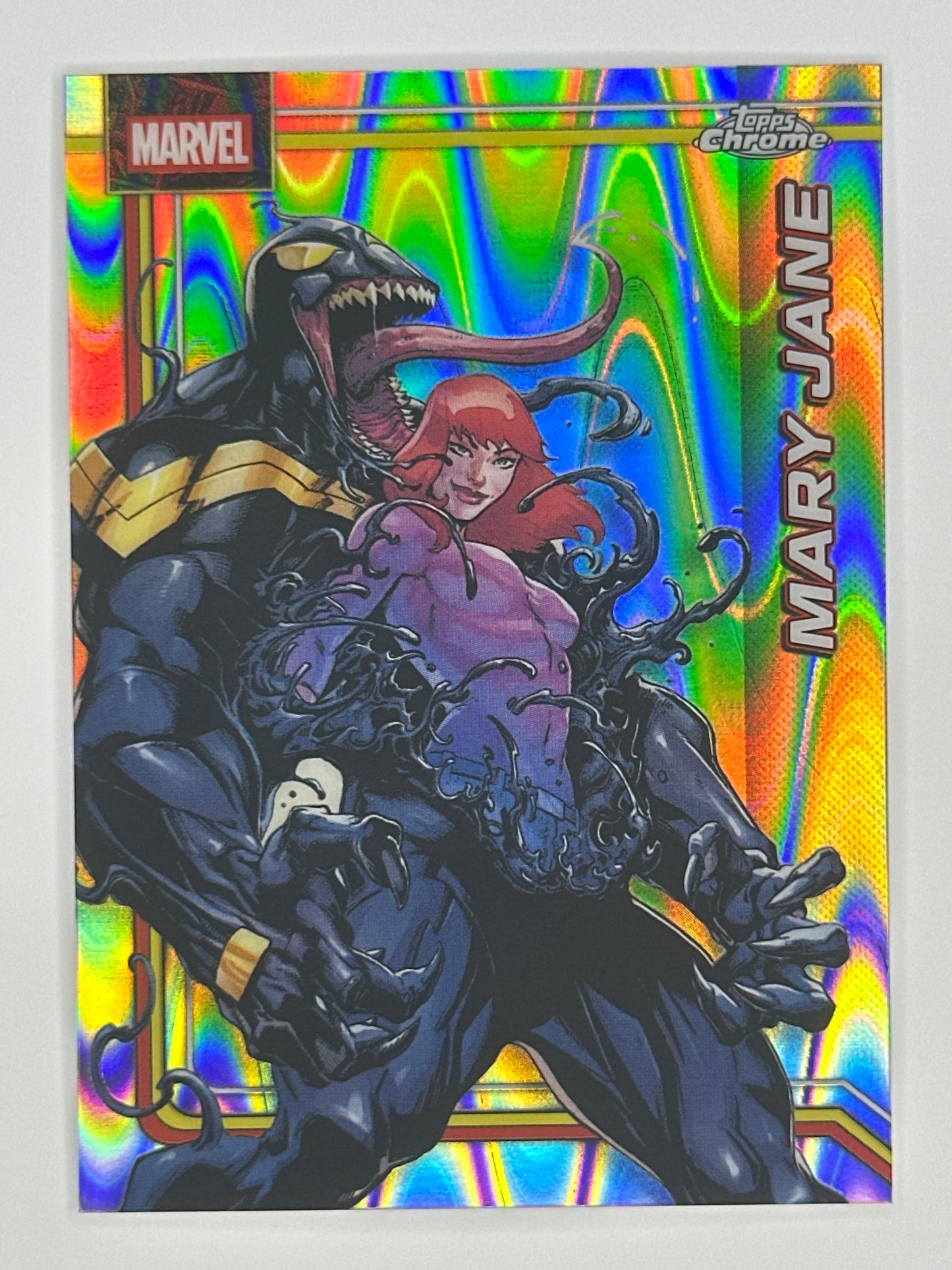 2026 Topps Marvel Chrome 136 Mary Jane RayWave Refractor Card