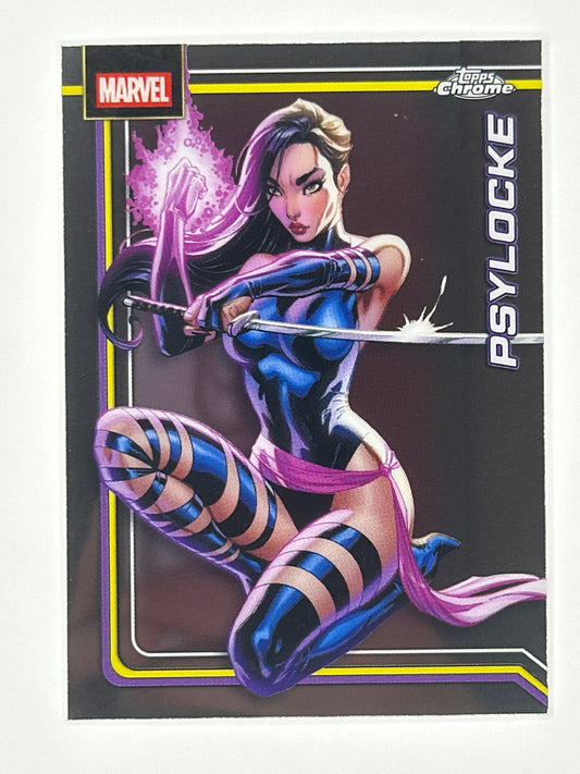 2026 Topps Marvel Chrome 092 Psylocke Base Card