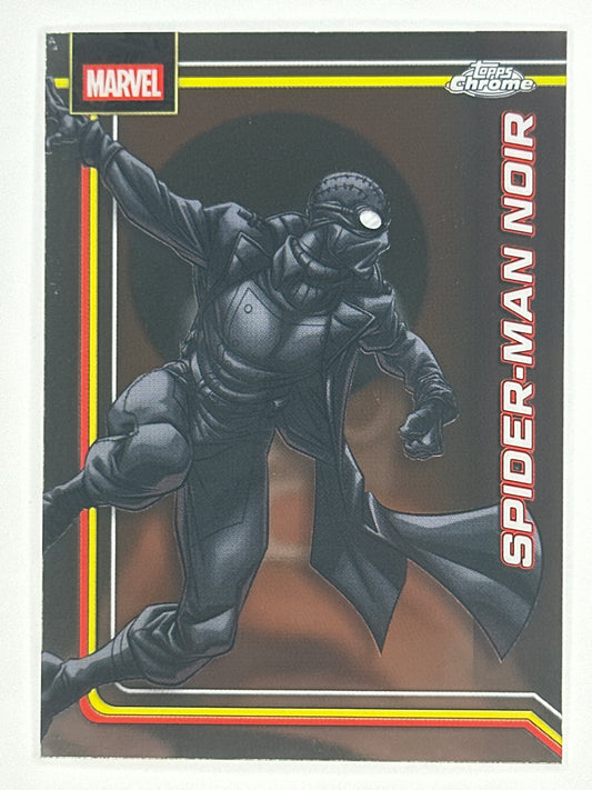 2026 Topps Marvel Chrome 165 Spider-Man Noir Base Card