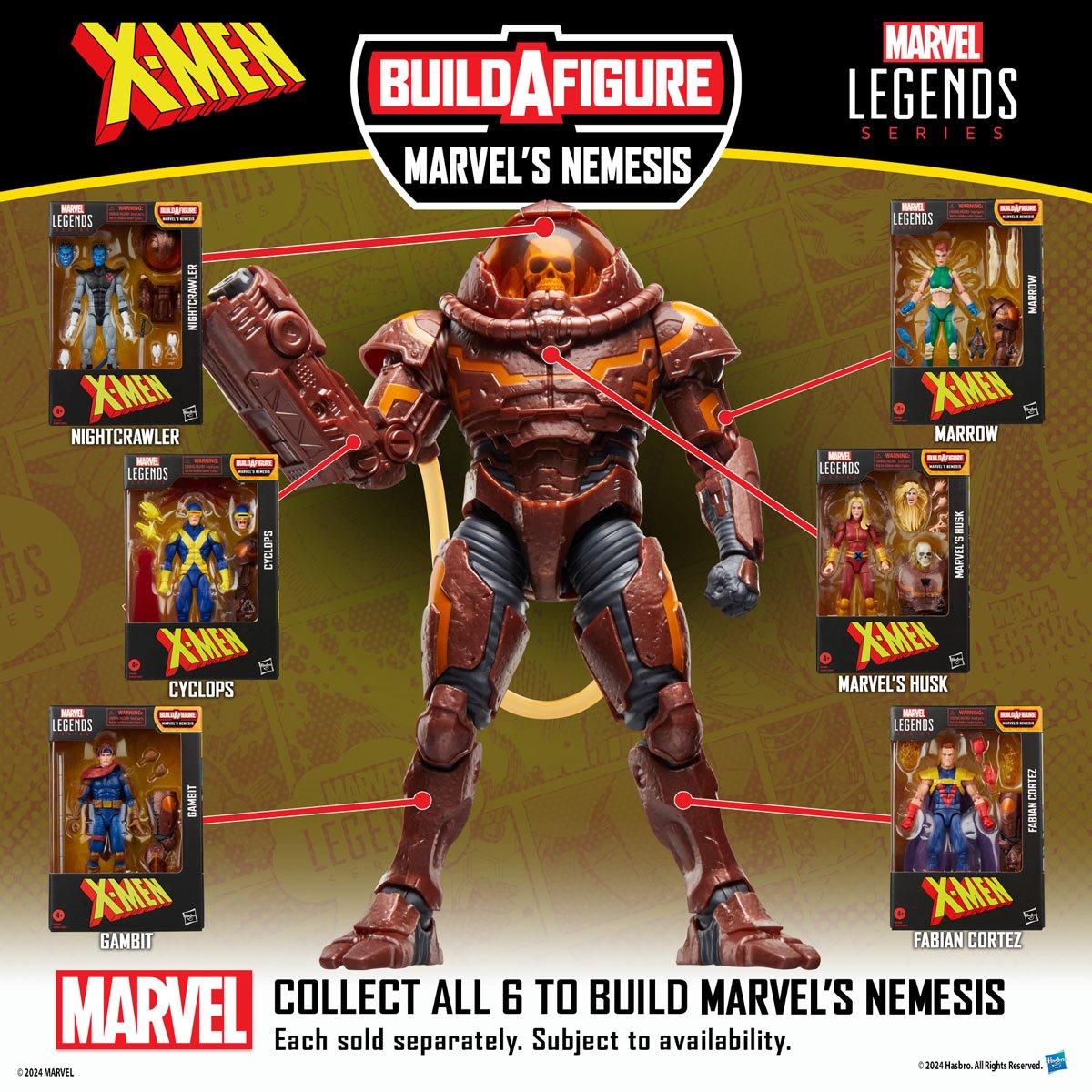 X-Men Marvel Legends Age of Apocalypse Gambit 6-Inch Action Figure