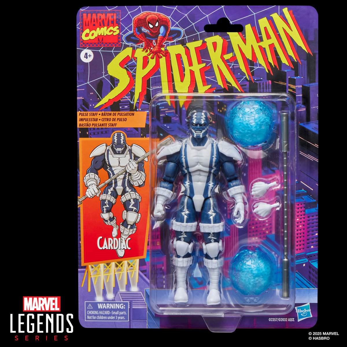 Spider-Man Marvel Legends Retro Cardback Cardiac 6-Inch Action Figure