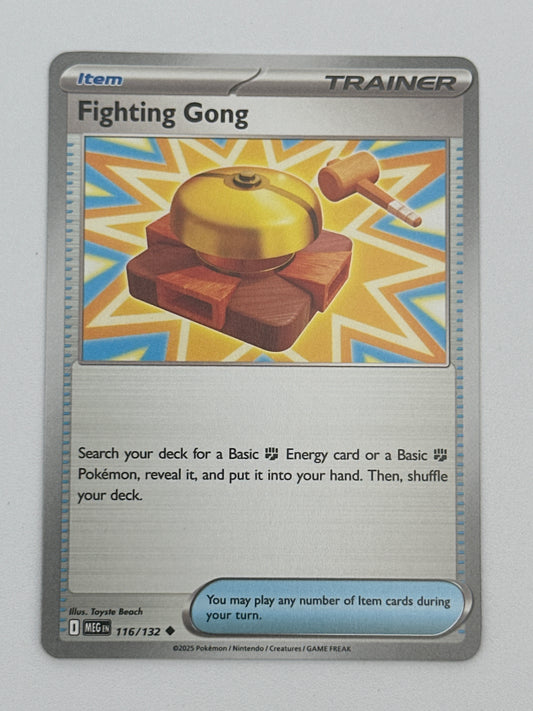 Pokémon Trading Card Game Mega Evolution MEG 116/132 Fighting Gong Base Card