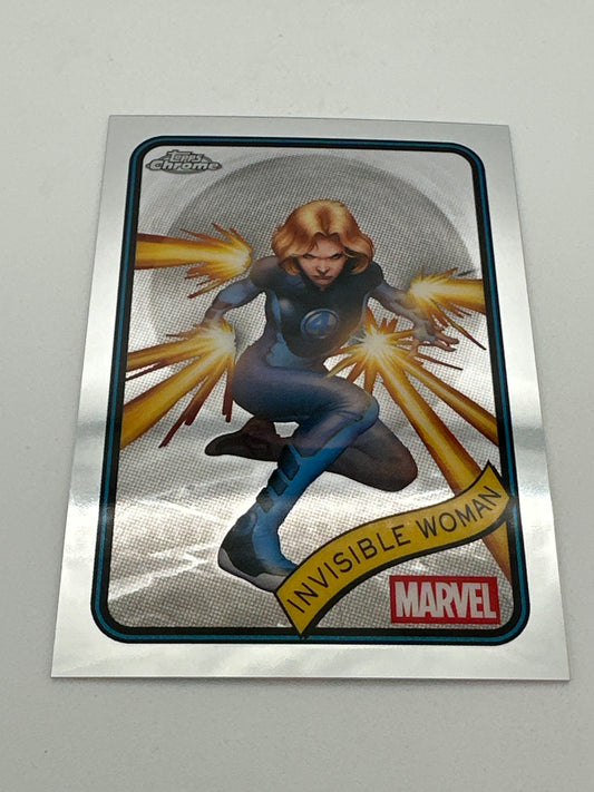 Marvel Topps Chrome Invisible Woman Base