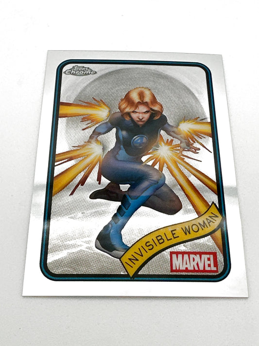 Marvel Topps Chrome Invisible Woman Base