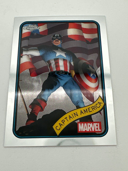 Marvel Topps Chrome Captain America Base