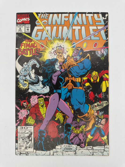 The Infinity Gauntlet #1-6 Raw Set HIGH GRADE