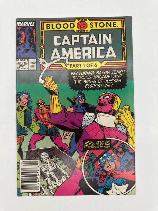Captain America #357 Newsstand NM