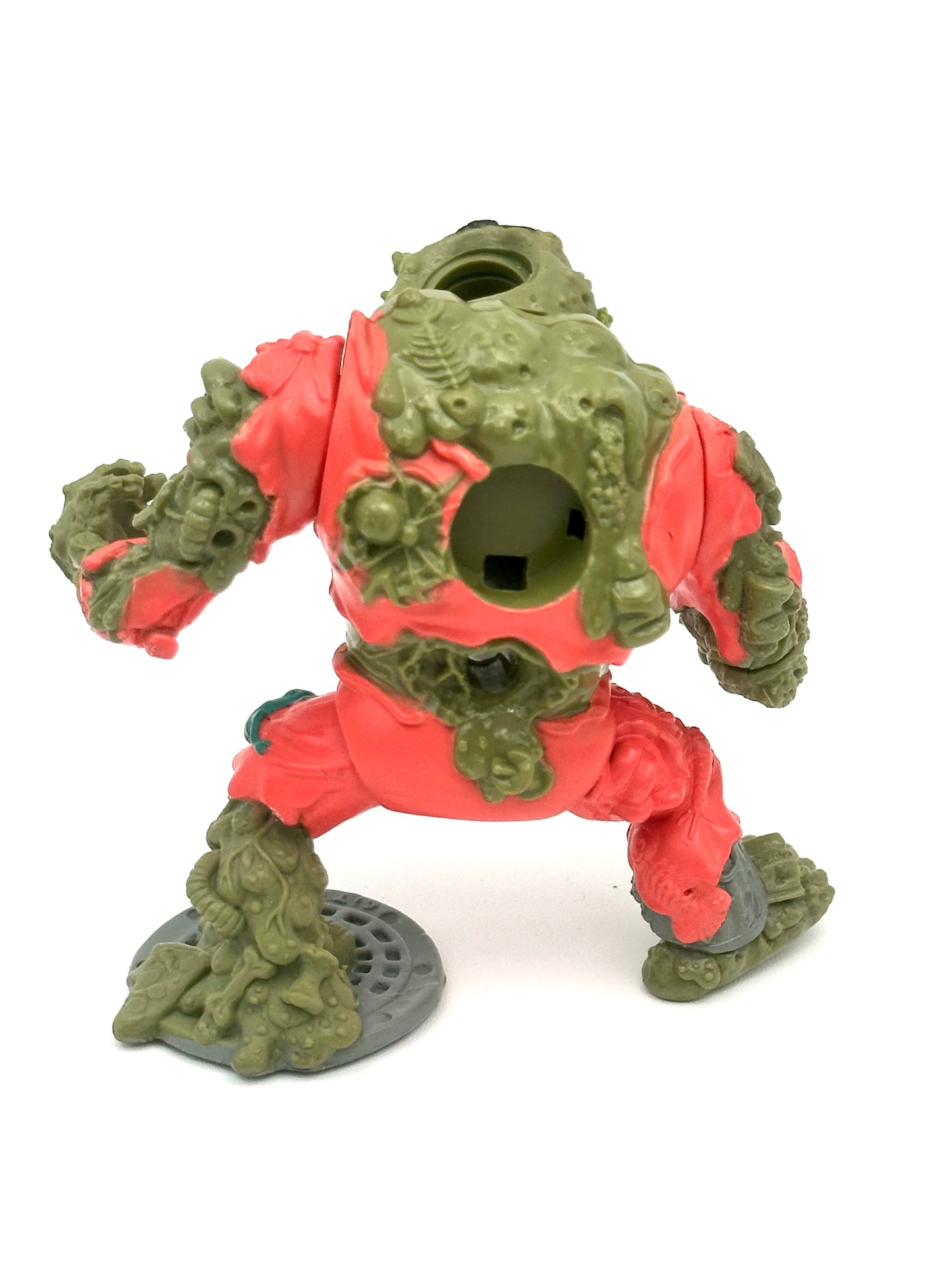 Vintage 1990 TMNT Muckman Action Figure w/ Joe Eyeball – Complete Original Playmates Release