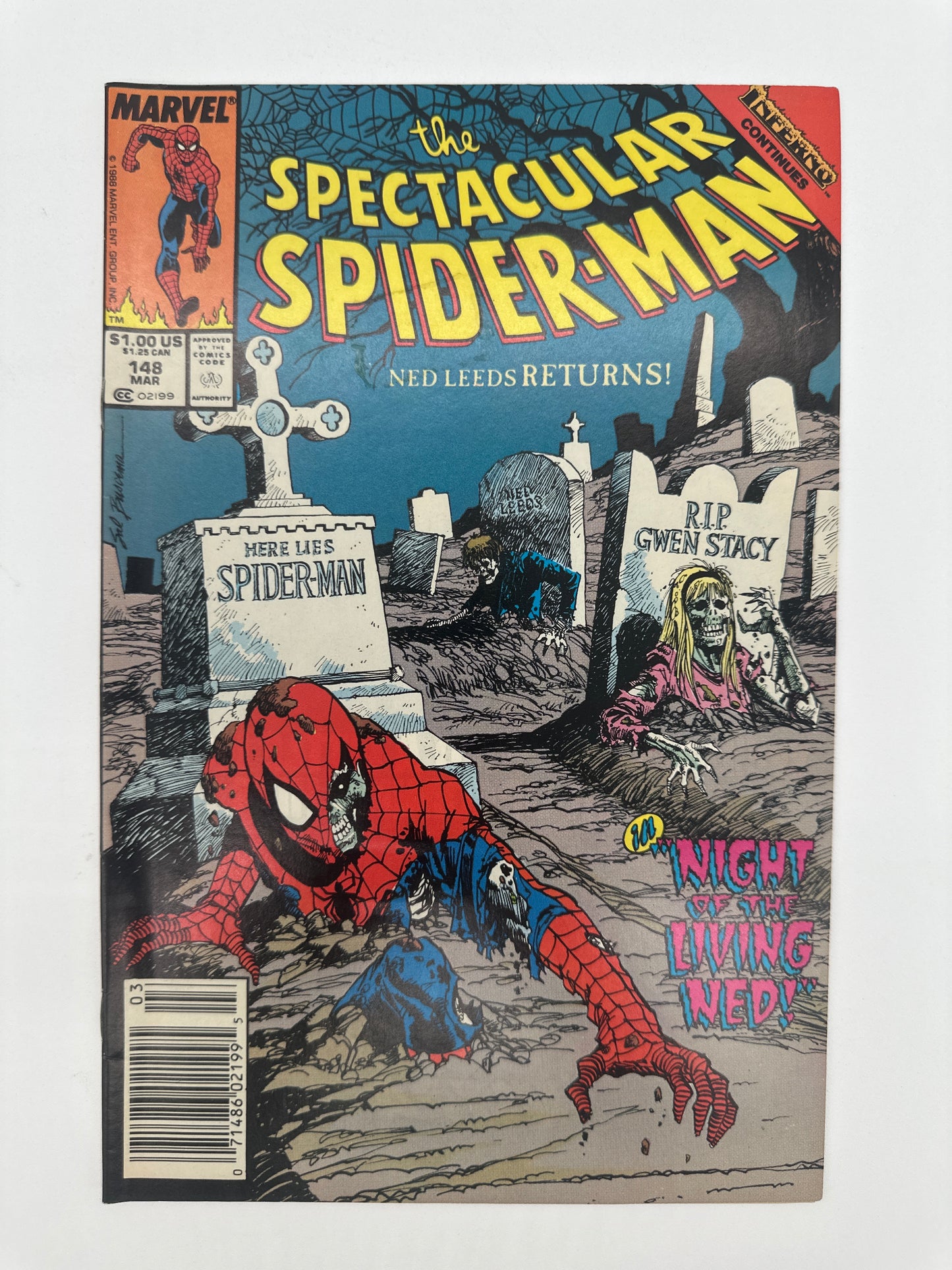 The Spectacular Spider-Man #148 Newsstand VF/NM