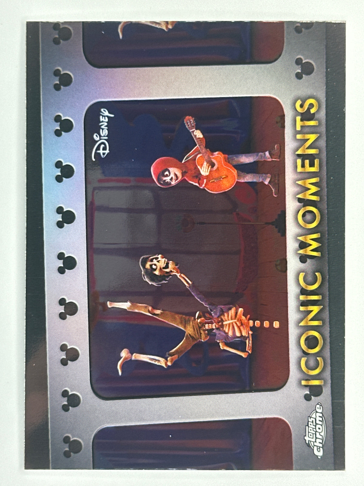 2025 Topps Disney Chrome IM-17 Only Un Poco Loco Iconic Moments Refractor Card