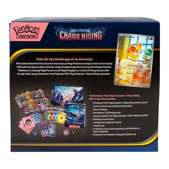 Pokémon Trading Card Game Mega Evolution Chaos Rising Elite Trailer Box