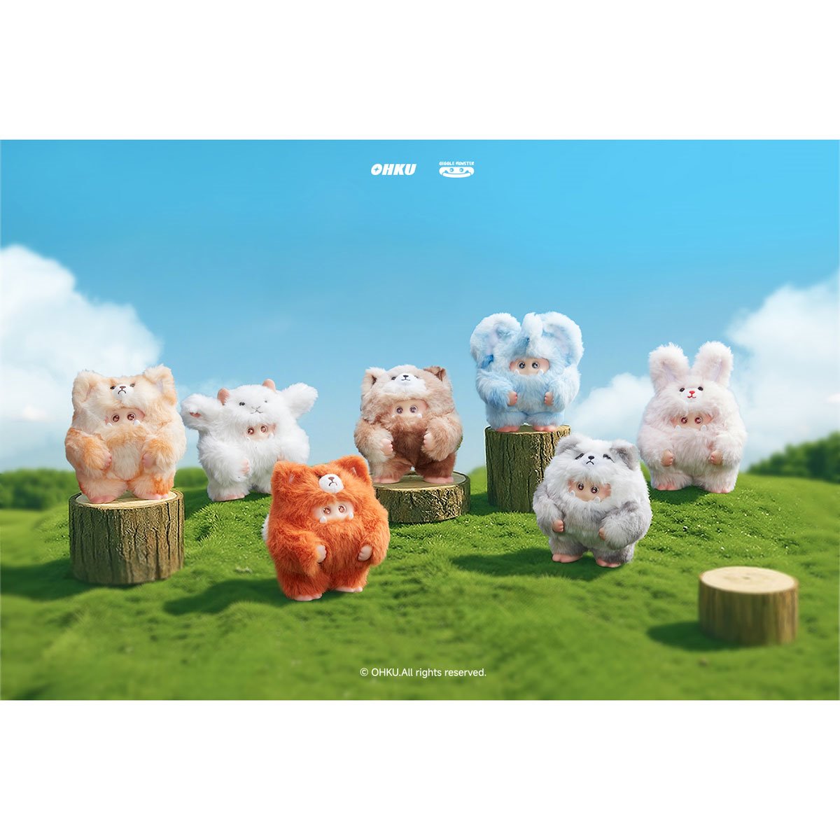 Giggle Monster Furry Forest Series Blind-Box Vinyl Plush