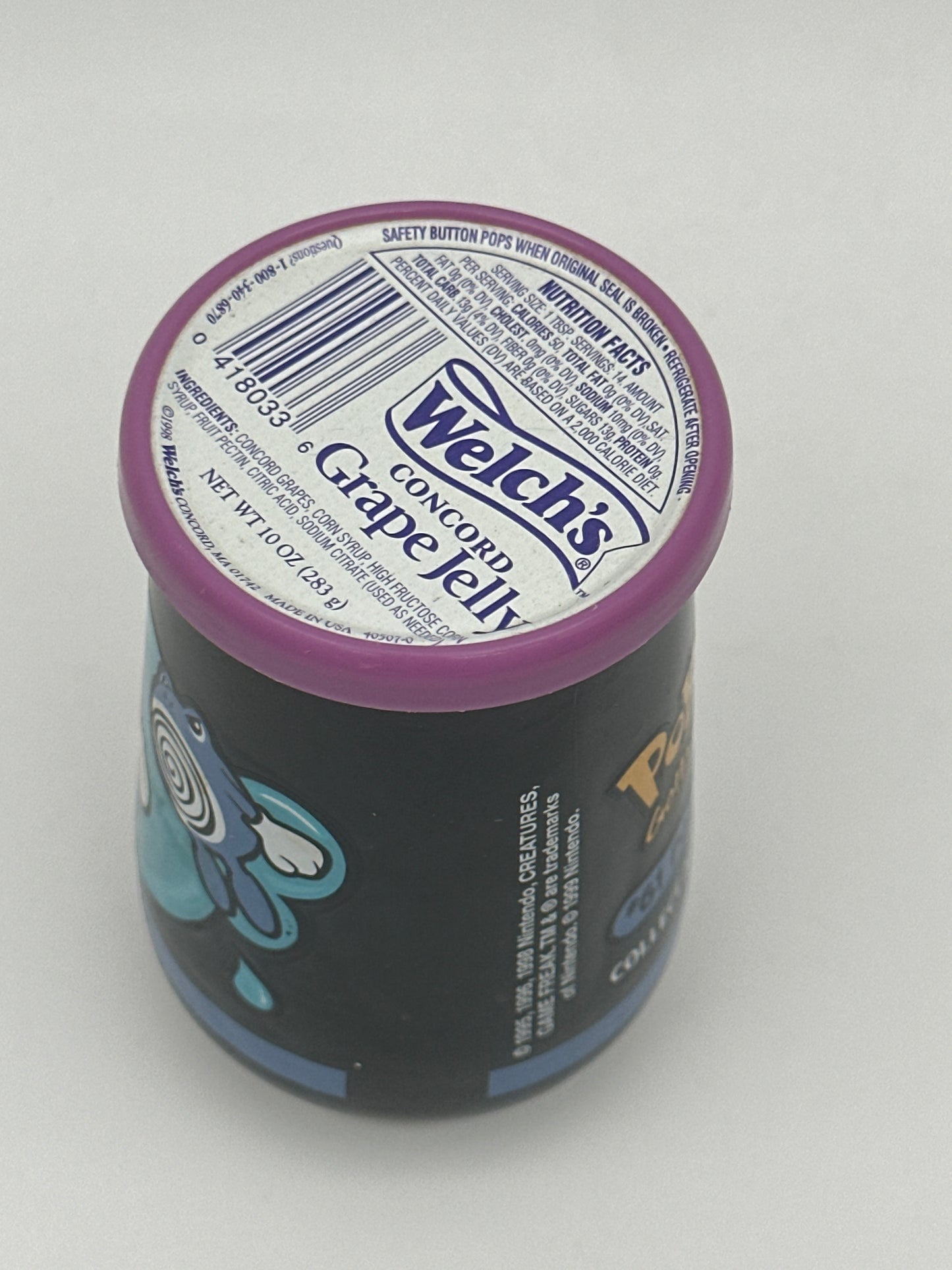 Nintendo Pokémon Poliwhirl Welch's Jelly Jar SEALED