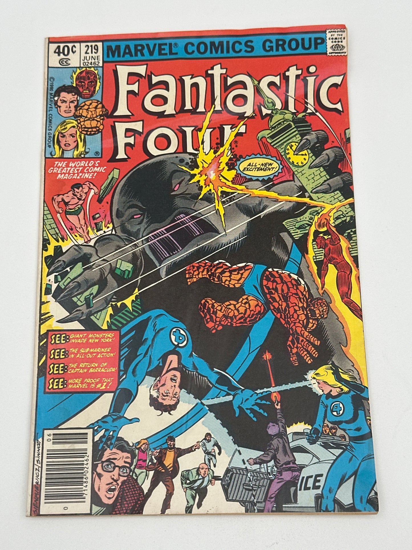 Fantastic Four #219 Newsstand GD/VG