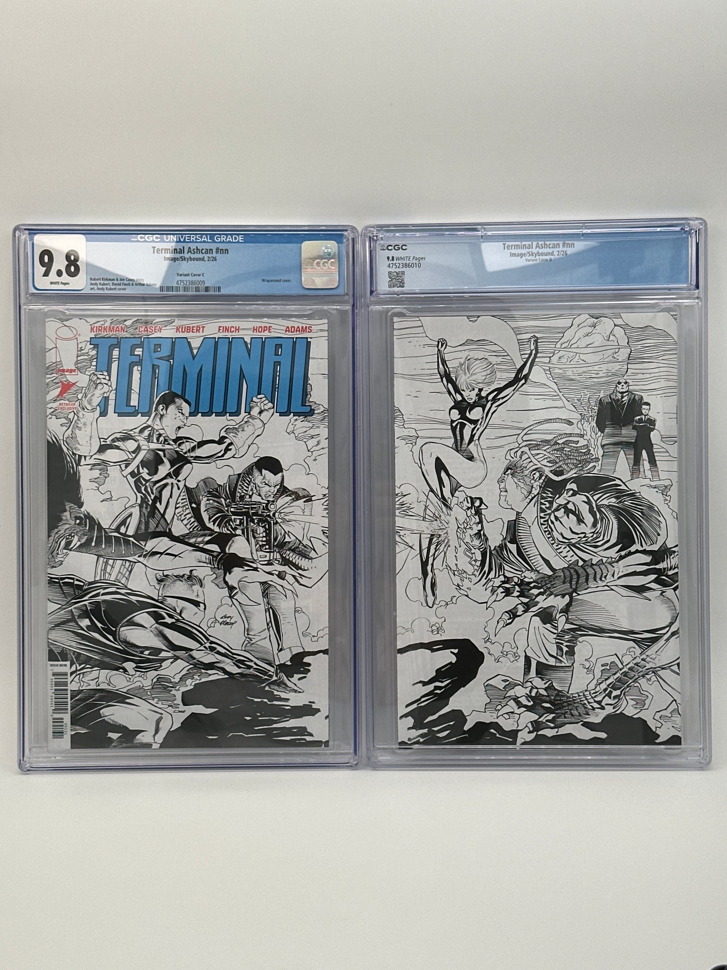 Terminal #1 Retailer Exclusive Ashcan Wraparound Set of 2 Covers C/D CGC 9.8