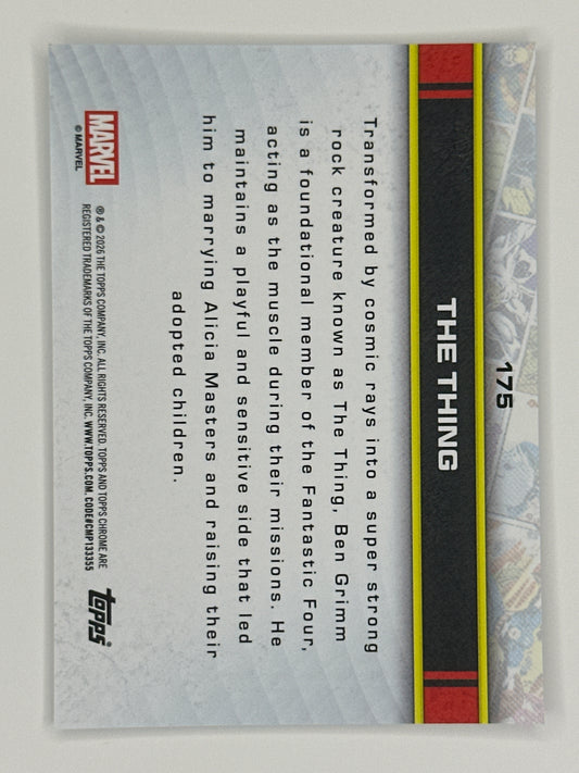 2026 Topps Marvel Chrome 175 The Thing Base Card