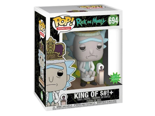 Funko Pop! Deluxe: Rick and Morty King of $#!+ #694 With Sound! - Glass City Comics & Collectibles