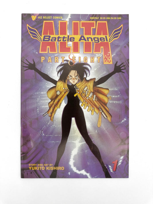 A manga comic book, "Alita Battle Angel Part Eight".