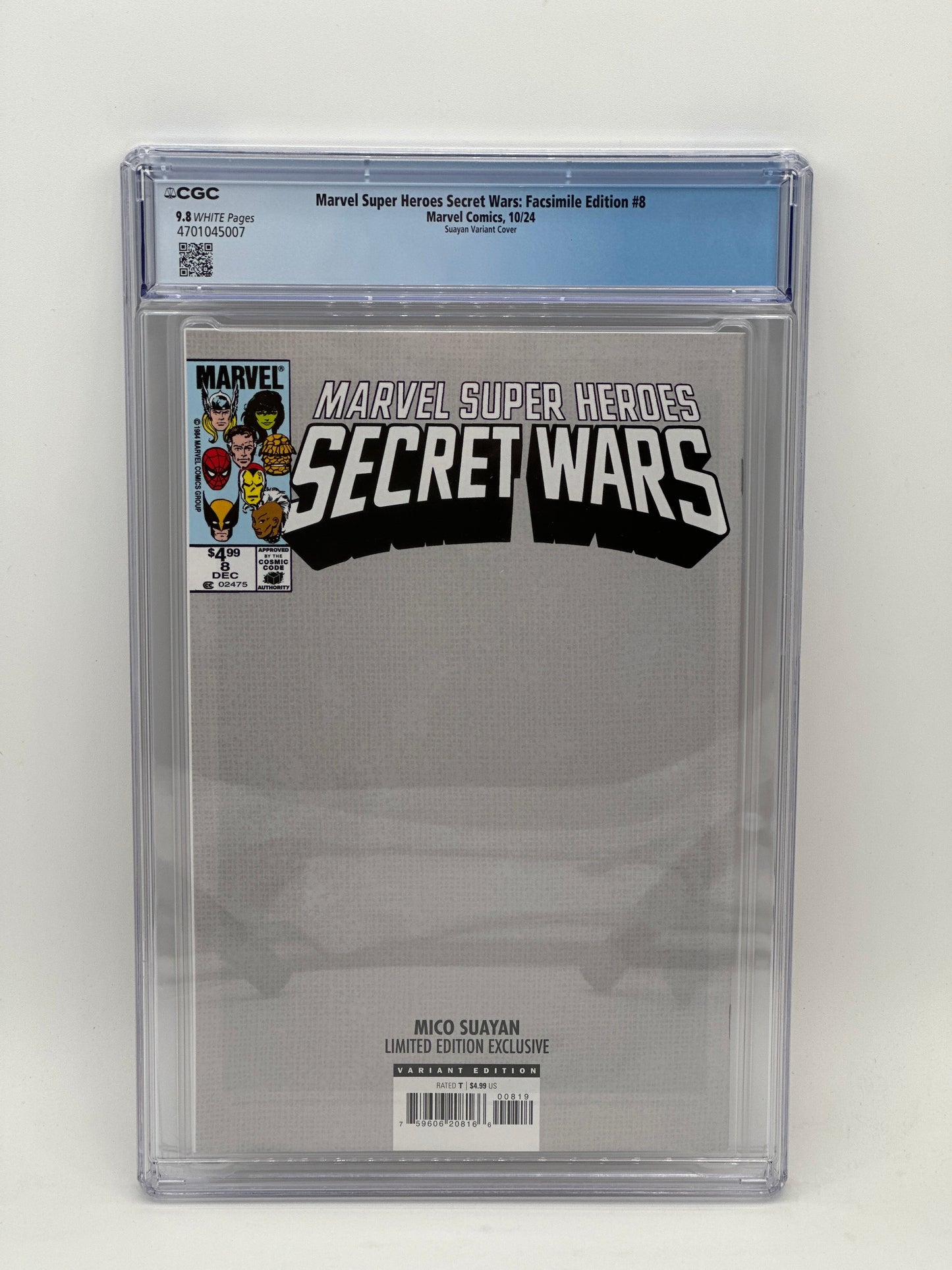 Marvel Super Heroes Secret Wars Facsimile Mico Suayan Variant #8