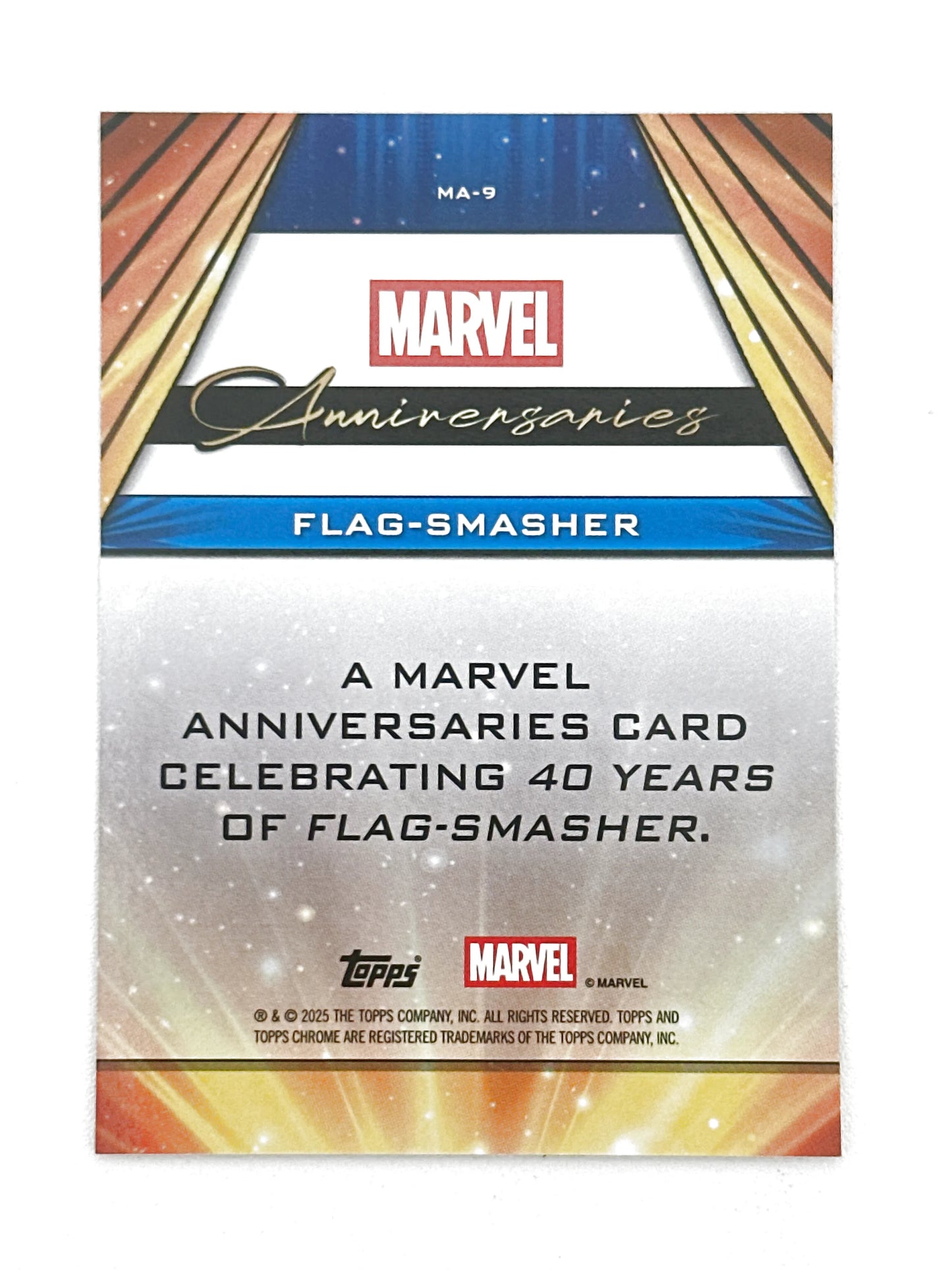 Marvel Topps Chrome Anniversaries Flag-Smasher