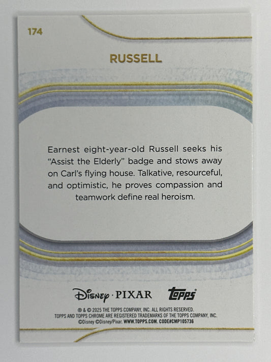 2025 Topps Disney Chrome 174 Russell Base Card