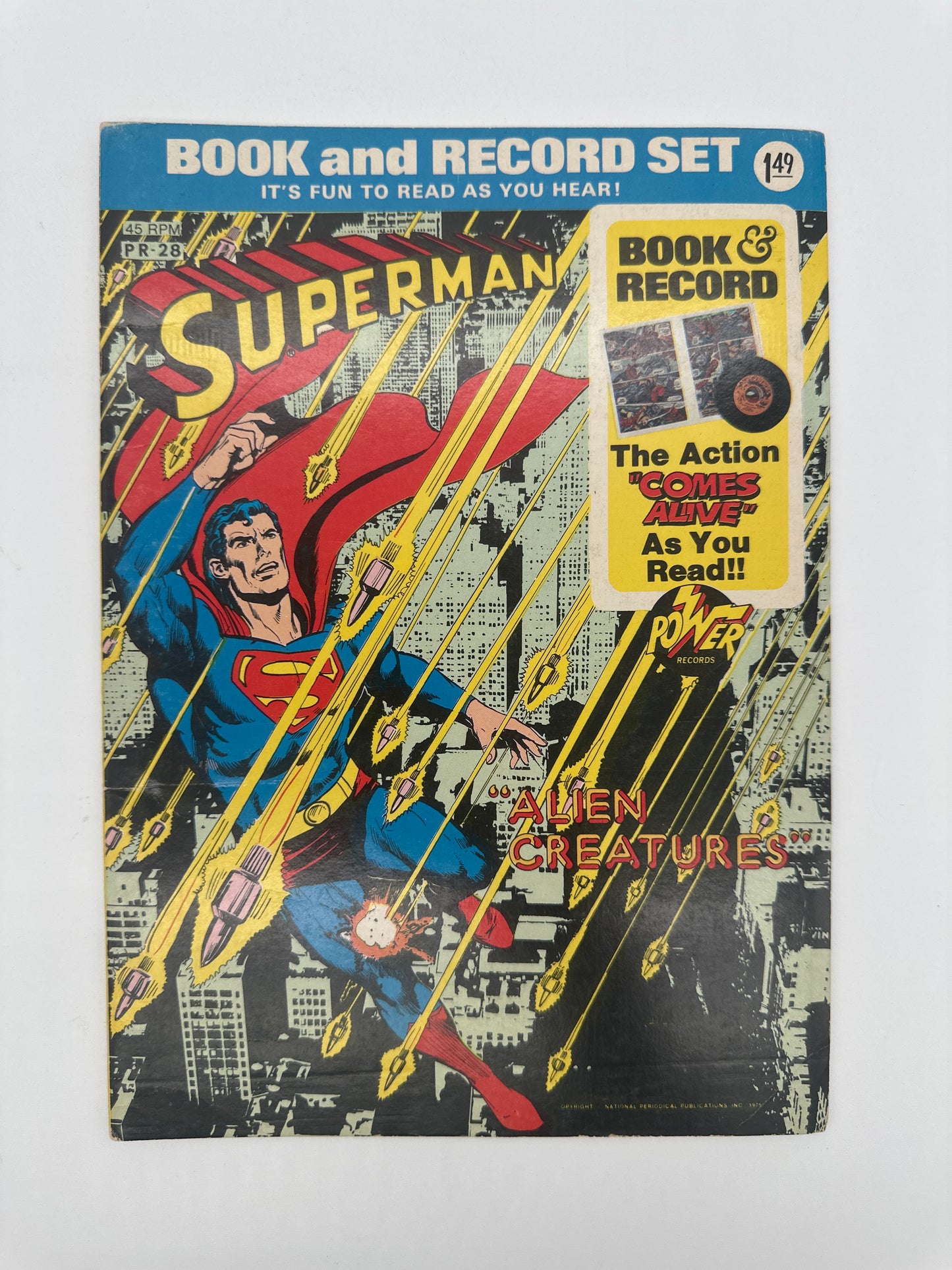 Superman Book and Record (Missing Record) FN