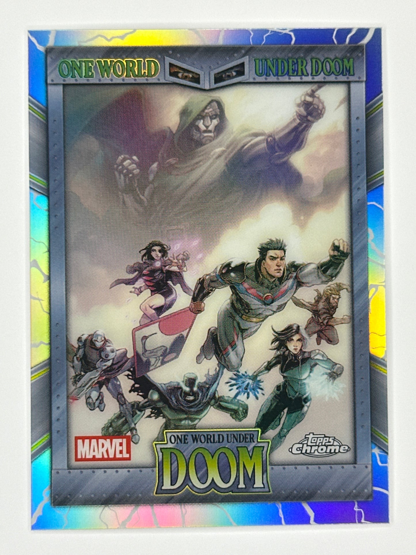 2026 Topps Marvel Chrome OW-12 One World Under Doom Refractor Card