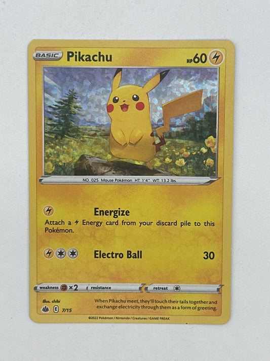 Pokémon TCG: 25th Anniversary McDonald's 07/15 Pikachu Halo Foil