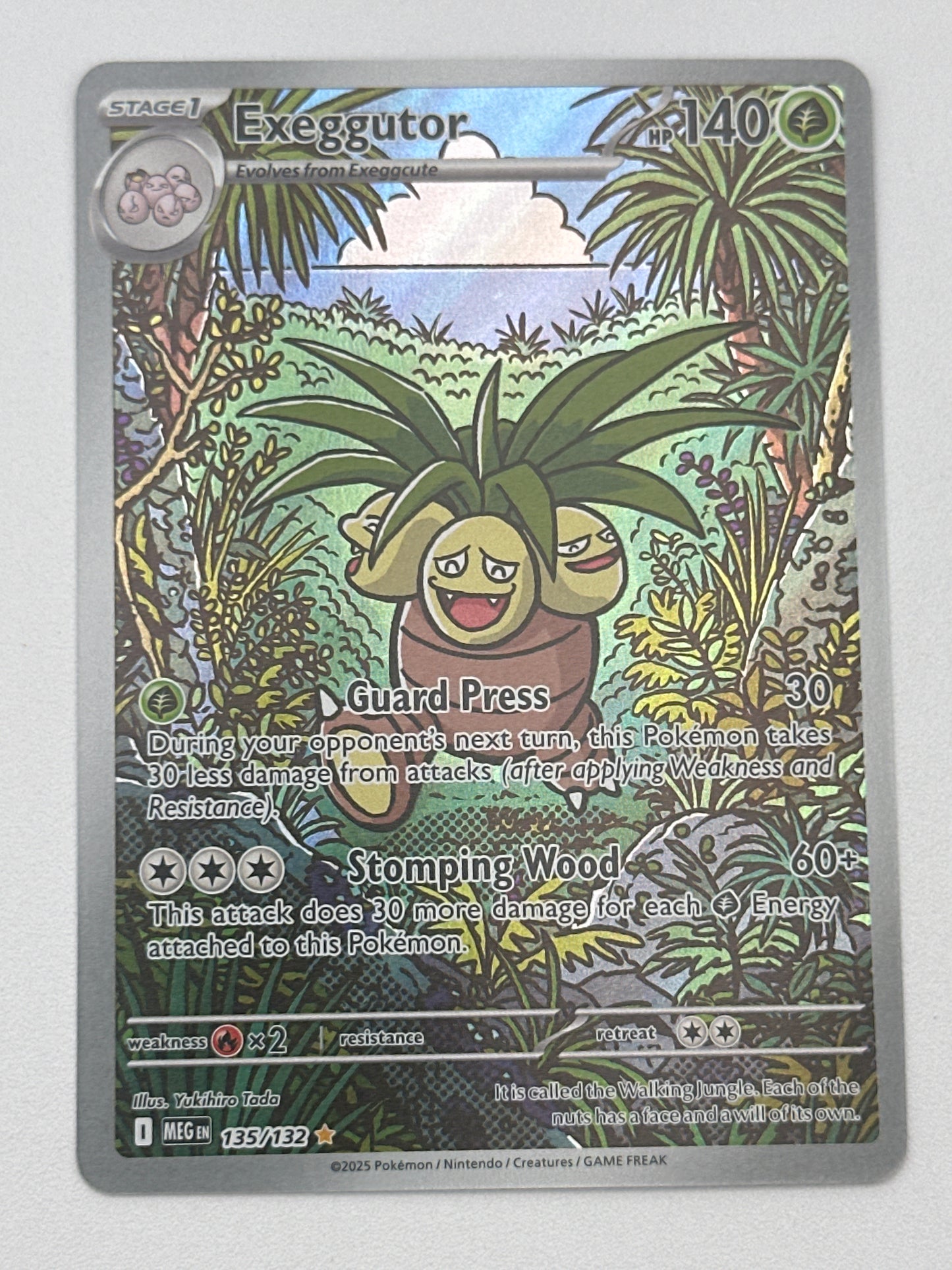 Pokémon Trading Card Game Mega Evolution MEG 135/132 Exeggutor Illustration Rare Card