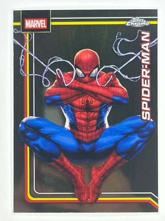 2026 Topps Marvel Chrome 163 Spider-Man Base Card