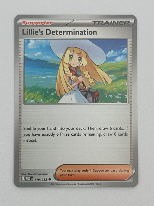 Pokémon Trading Card Game Mega Evolution MEG 119/132 Lillie's Determination Base Card