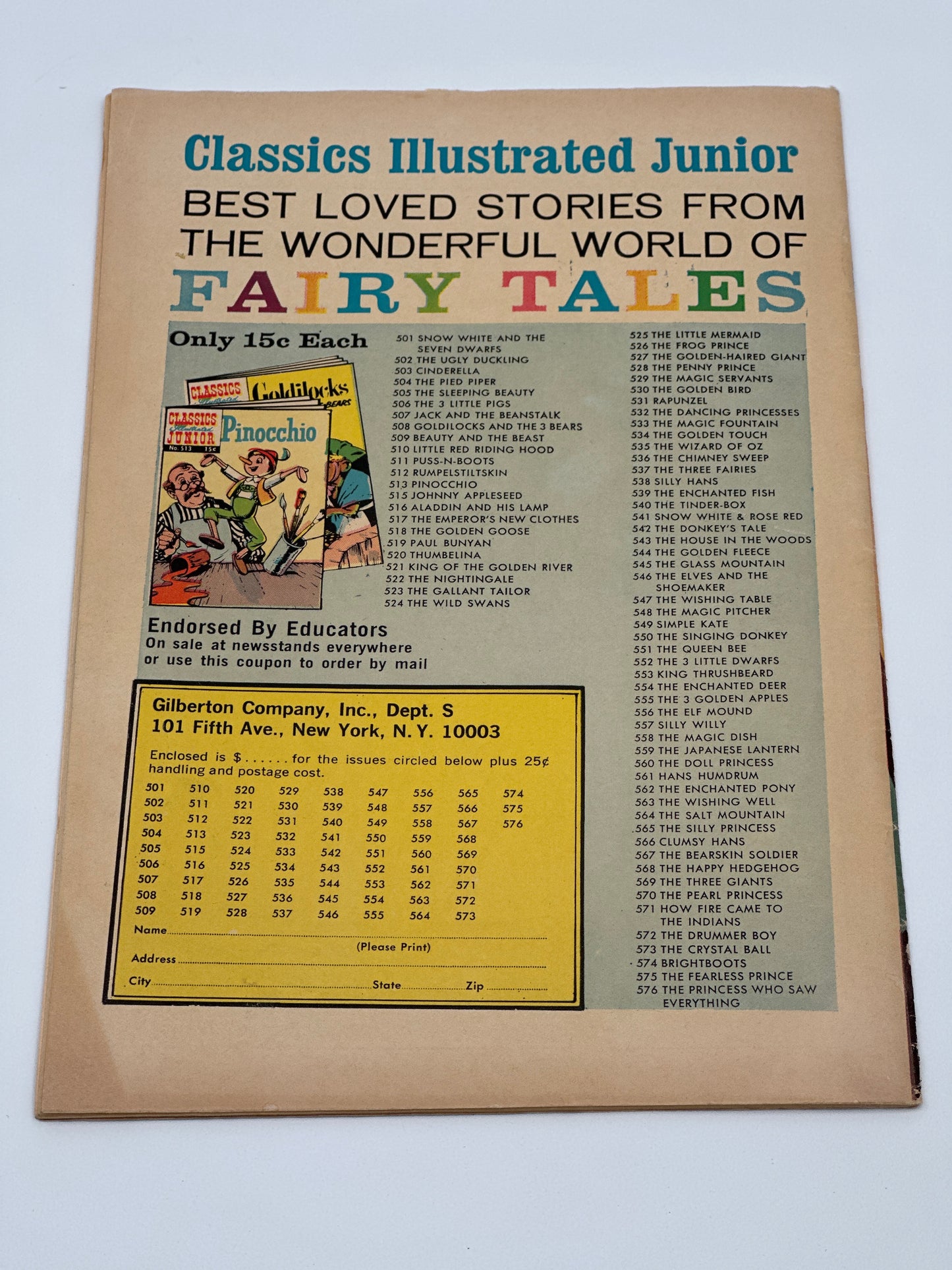 Classics Illustrated Junior #505 FN