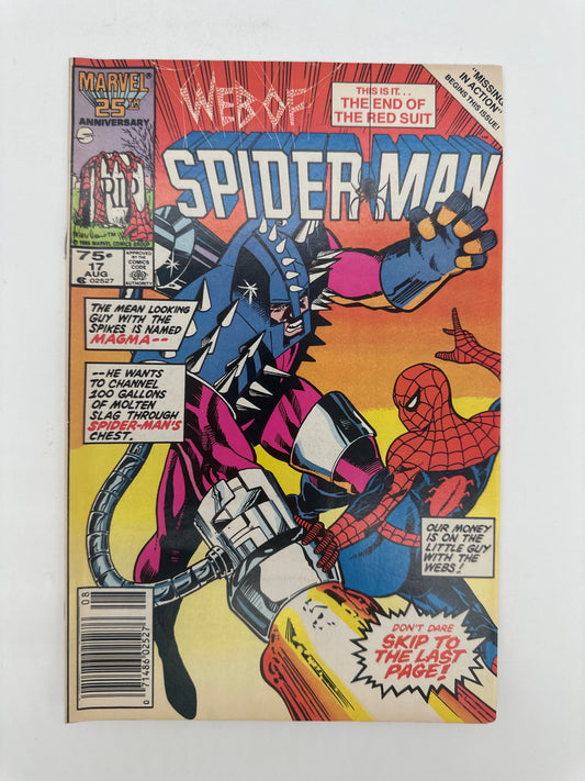 Web of Spider-Man #17 Newsstand VF/NM
