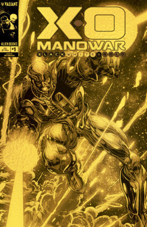X-O Manowar: Black, White & Gold #1 Variant D Foil (Quesada GOLD VERSION)