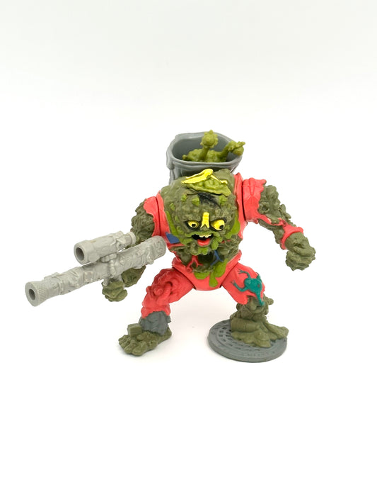 Vintage 1990 TMNT Muckman Action Figure w/ Joe Eyeball – Complete Original Playmates Release