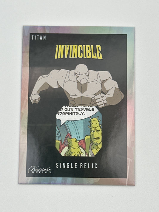 2025 Invincible Season 1 Keepsake Trading Card #466 Titan Single Relic Card