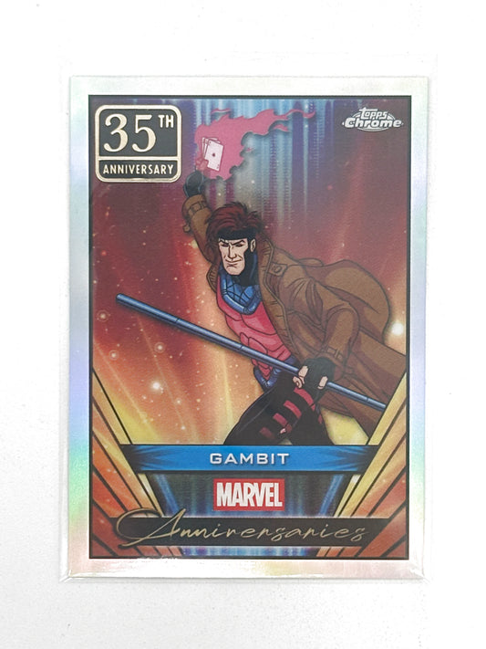 2025 Topps Marvel Chrome #000MA-25 Gambit Marvel Anniversaries