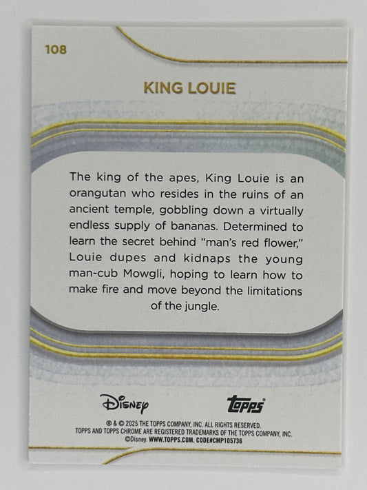2025 Topps Disney Chrome 108 King Louie Base Card