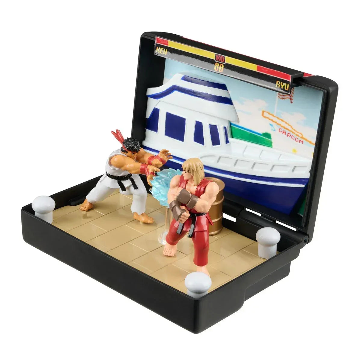 Console Heroes Sega Mega Drive Street Fighter II Cartridge Diorama Playset - Glass City Comics & Collectibles