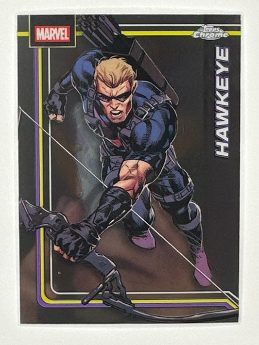 2026 Topps Marvel Chrome 047 Hawkeye Base Card