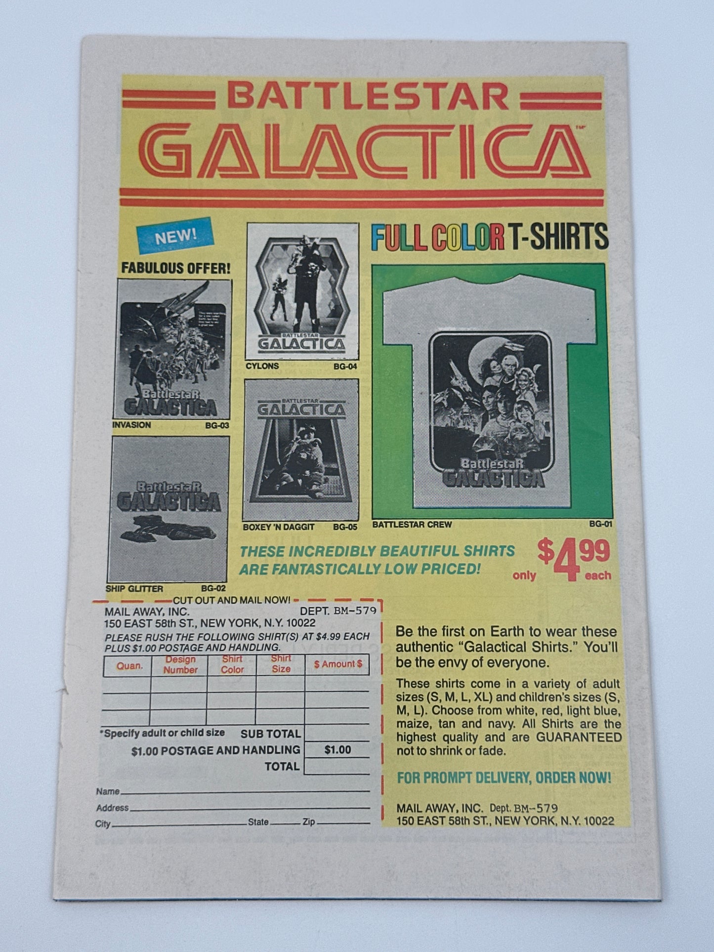 Battlestar Galactica #3 Whitman VF/NM