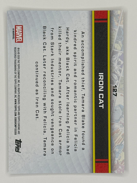 2026 Topps Marvel Chrome 127 Iron Cat Base Card