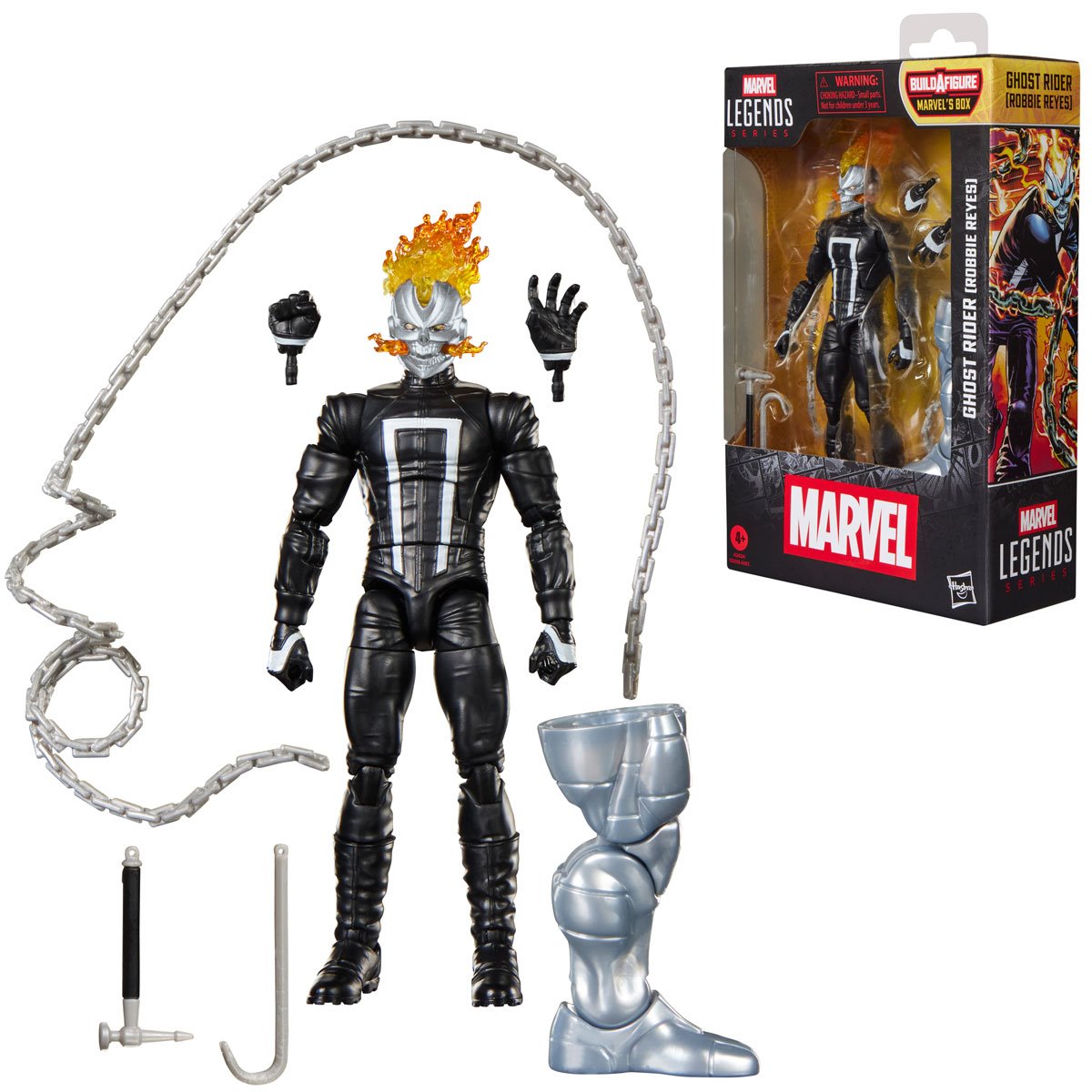 Marvel Legends Ghost Rider (Robbie Reyes) 6-Inch Action Figure – Marvel’s Box BAF by Hasbro