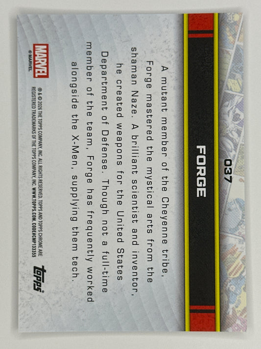 2026 Topps Marvel Chrome 037 Forge Base Card