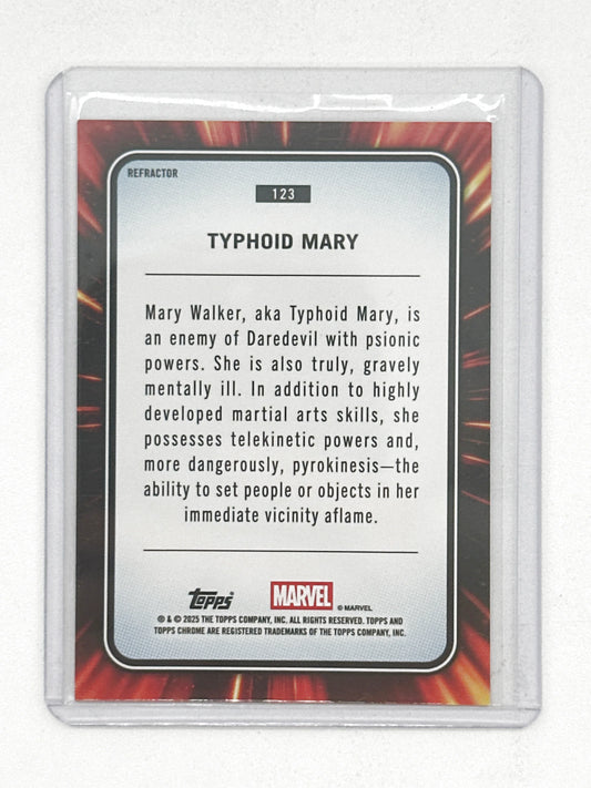 2025 Topps Marvel Chrome #123 Typhoid Mary Base Refractor