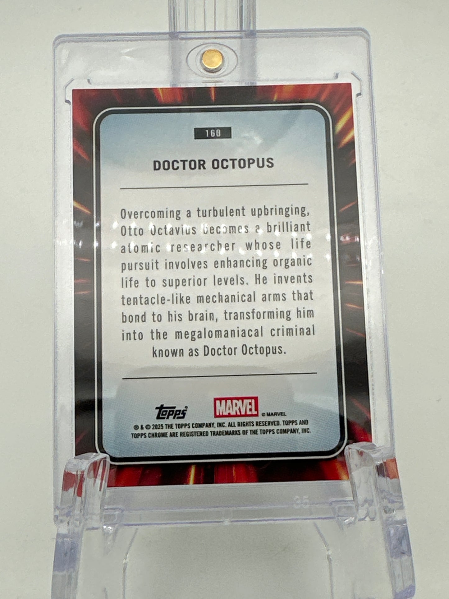 Marvel Topps Chrome Doctor Octopus Green Lazer Refractor /99